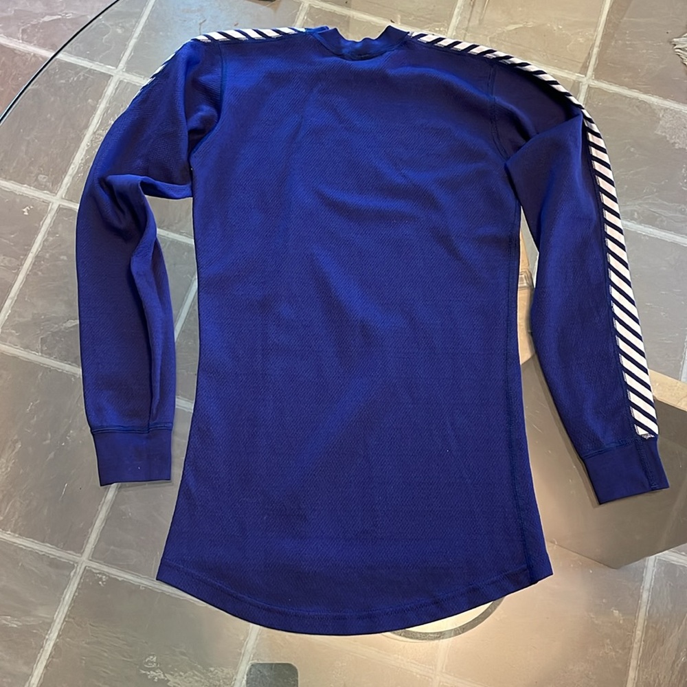 Helly Hansen Lifa Active striped crew base layer, in blue, lightweight,quick dry - Picture 2 of 10